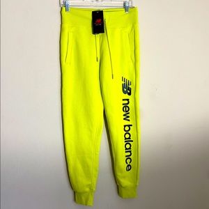 NEW WITH TAGS! New Balance neon green jogger pant